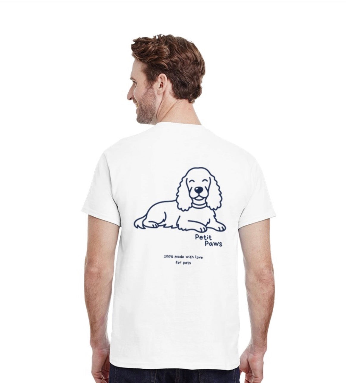 Personalisiertes Haustier-Portrait Line-Art T-Shirt