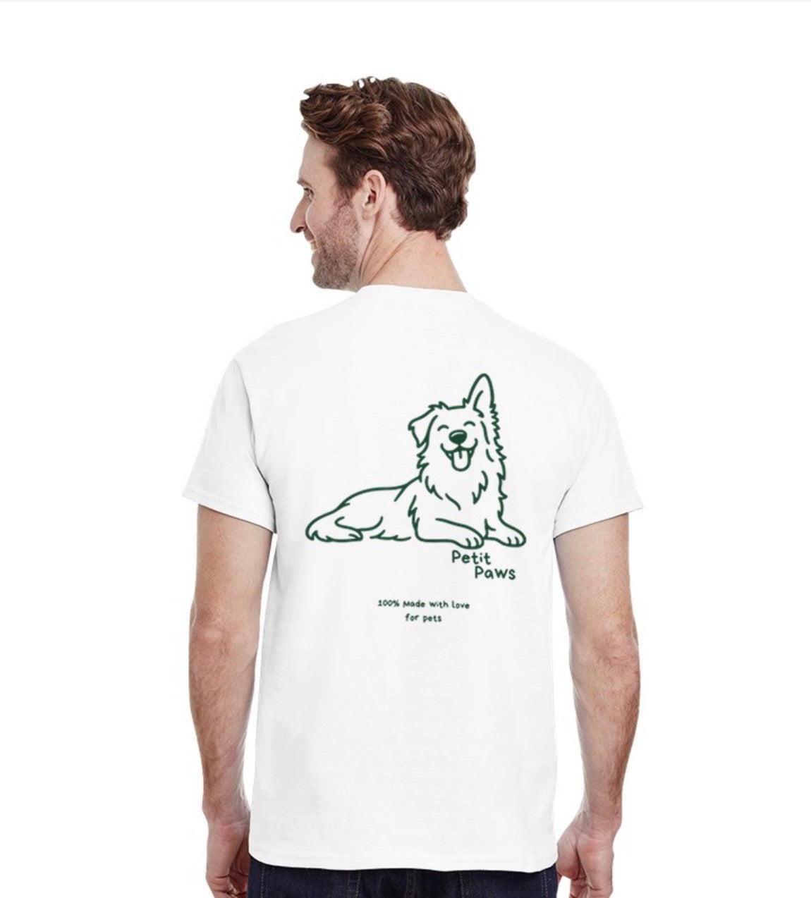 Personalisiertes Haustier-Portrait Line-Art T-Shirt