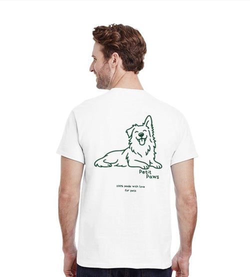 Personalisiertes Haustier-Portrait Line-Art T-Shirt